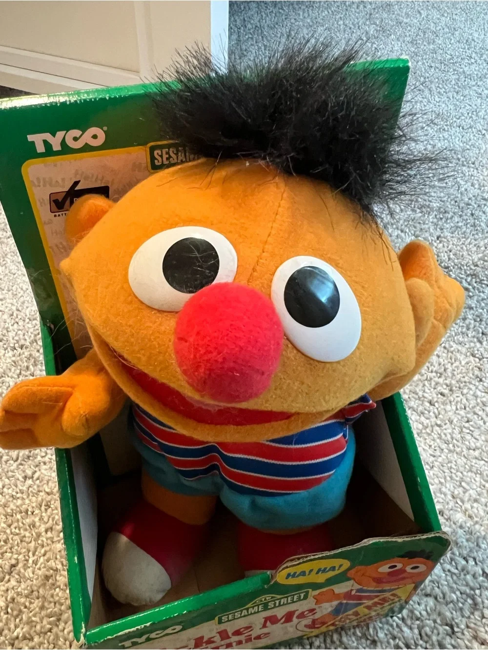 Tyco Tickle Me Ernie Plush. Vintage 1996. New In Box.